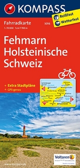 KOMPASS Fahrradkarte Fehmarn - Holsteinische Schweiz - 