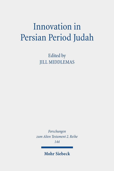 Innovation in Persian Period Judah - 