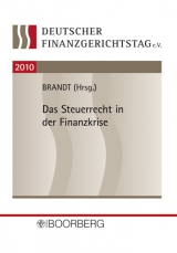 Steuerrecht in der Finanzkrise - 