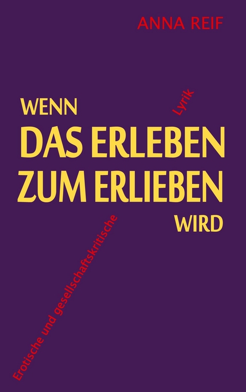 Wenn das Erleben zum Erlieben wird -  Anna Reif