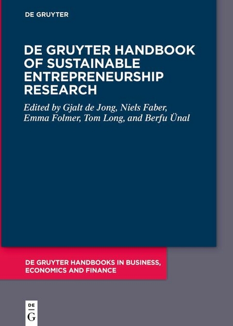 De Gruyter Handbook of Sustainable Entrepreneurship Research - 