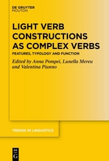 Light Verb Constructions as Complex Verbs - 