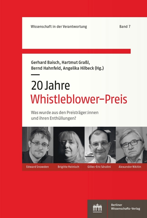 20 Jahre Whistleblower-Preis -  Gerhard Baisch,  Hartmut Graßl,  Bernd Hahnfeld,  Angelika Hilbeck