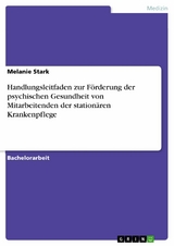 Handlungsleitfaden zur Förderung der psychischen Gesundheit von Mitarbeitenden der stationären Krankenpflege - Melanie Stark