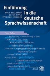 Einführung in die deutsche Sprachwissenschaft - Rolf Bergmann, Peter Pauly, Stefanie Stricker