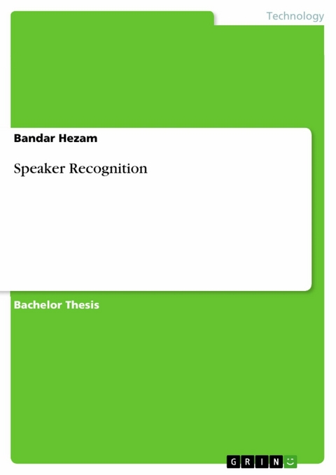 Speaker Recognition - Bandar Hezam