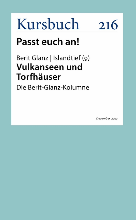 Vulkanseen und Torfhäuser - Berit Glanz