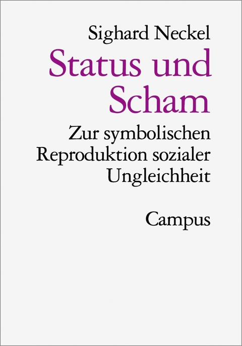 Status und Scham -  Sighard Neckel