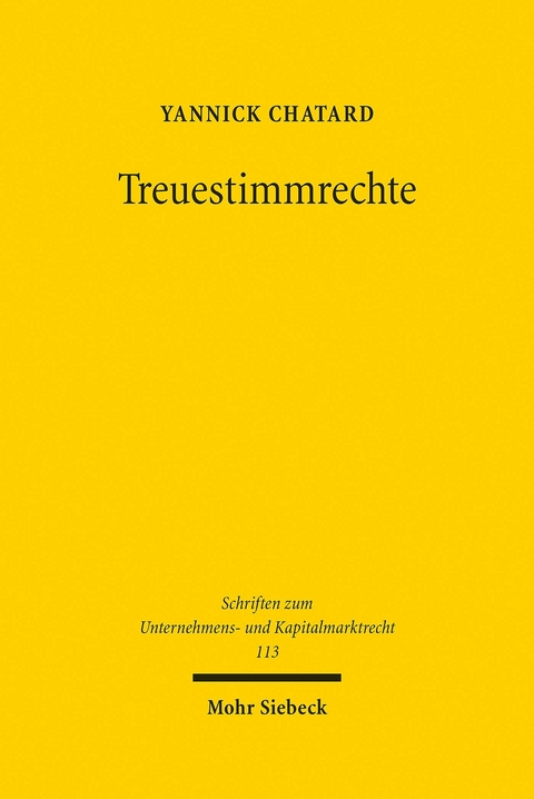 Treuestimmrechte -  Yannick Chatard