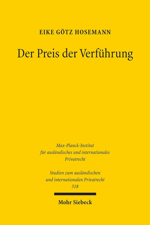 Der Preis der Verführung -  Eike Götz Hosemann