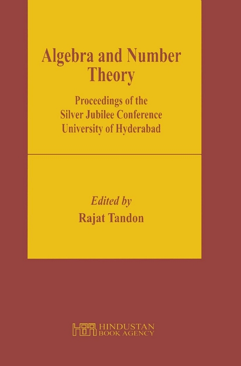 Algebra and Number Theory - 