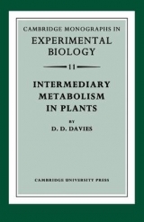 Intermediary Metabolism in Plants - Davies, David D.