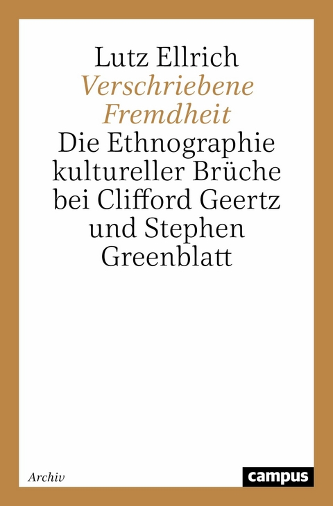 Verschriebene Fremdheit -  Lutz Ellrich