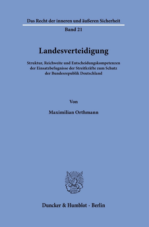 Landesverteidigung. -  Maximilian Orthmann