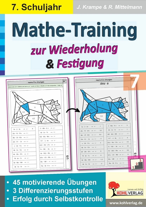 Mathe-Training zur Wiederholung und Festigung / Klasse 7 -  Jörg Krampe,  Rolf Mittelmann