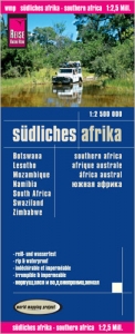 Reise Know-How Landkarte Südliches Afrika (1:2.500.000) : Botswana, Lesotho, Mosambik, Namibia, Südafrika, Swaziland, Simbabwe - Reise Know-How Verlag Reise Know-How Verlag Peter Rump