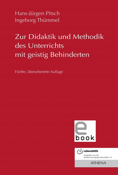 Zur Didaktik und Methodik des Unterrichts mit geistig Behinderten - Hans-Jürgen Pitsch, Ingeborg Thümmel