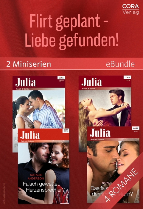 Flirt geplant - Liebe gefunden! (2 heiße Miniserien) -  Kelly Hunter,  Natalie Anderson,  Mira Lyn Kelly