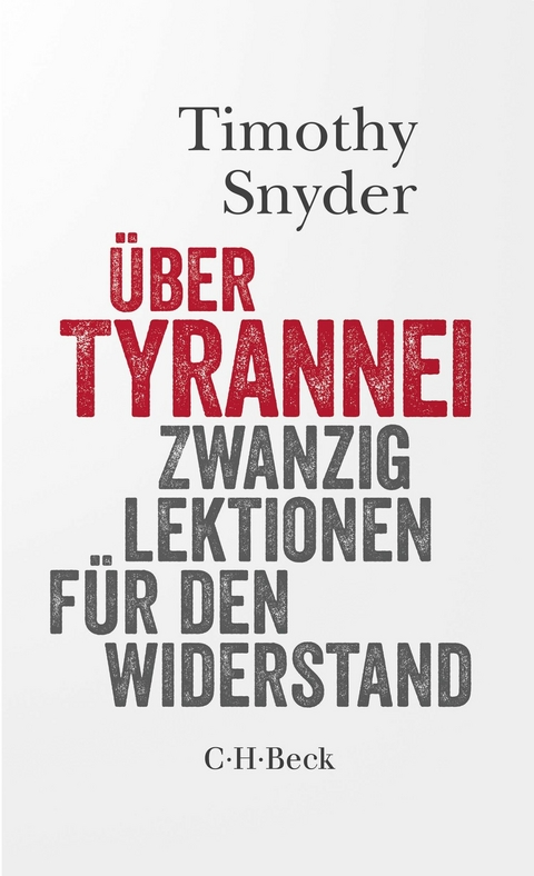 Über Tyrannei - Timothy Snyder