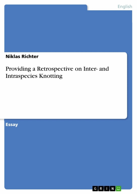 Providing a Retrospective on Inter- and Intraspecies Knotting - Niklas Richter