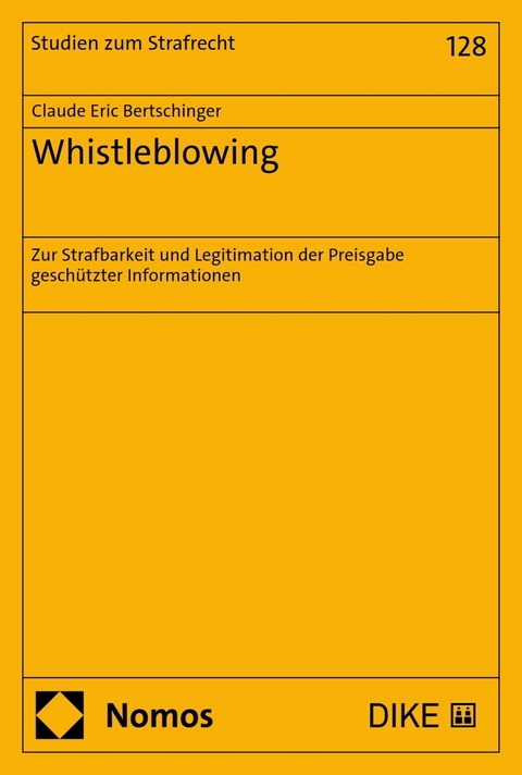 Whistleblowing - Claude Eric Bertschinger