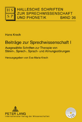 Beiträge zur Sprechwissenschaft I - Eva-Maria Krech