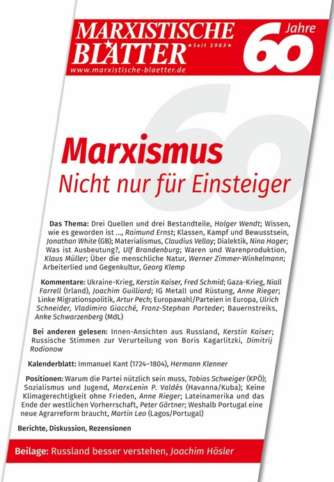 Marxismus – Nicht nur für Einsteiger