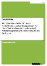 SWOT-Analyse für die TSG 1899 Hoffenheim, Merchandisingkonzept für einen Volleyballverein, Erstellung und Verbreitung einer App, Sponsoring für ein Laufevent - Pascal Münks