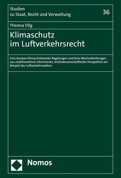 Klimaschutz im Luftverkehrsrecht - Theresa Dilg