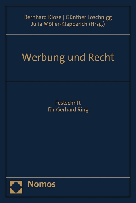 Werbung und Recht - 