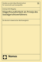 Klägerfreundlichkeit als Prinzip des Sozialgerichtsverfahrens - Andreja Kržič Bogataj