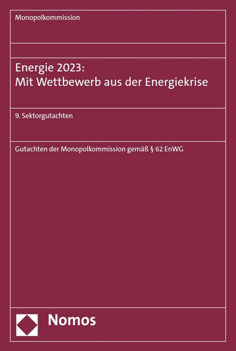 Energie 2023: Mit Wettbewerb aus der Energiekrise - 