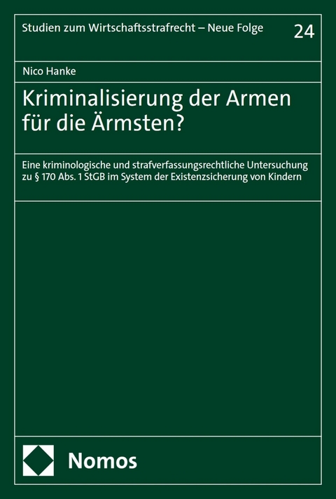 Kriminalisierung der Armen für die Ärmsten? - Nico Hanke