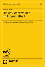 Die Assistenztrainer im Lizenzfußball - Jonas B. Hofer