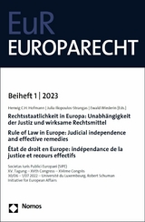 Rechtsstaatlichkeit in Europa: Unabhängigkeit der Justiz und wirksame Rechtsmittel | Rule of Law in Europe: Judicial independence and effective remedies | État de droit en Europe: indépendance de la justice et recours effectif - 