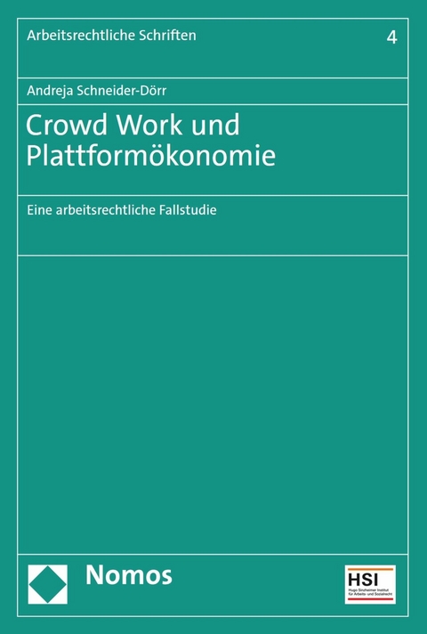 Crowd Work und Plattformökonomie - Andreja Schneider-Dörr