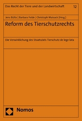 Reform des Tierschutzrechts - 