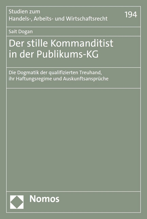 Der stille Kommanditist in der Publikums-KG - Sait Dogan