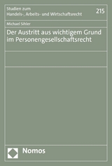 Der Austritt aus wichtigem Grund im Personengesellschaftsrecht - Michael Sihler