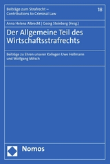 Der Allgemeine Teil des Wirtschaftsstrafrechts - 