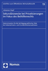 Sekundärzwecke bei Privatisierungen im Fokus des Beihilfenrechts - Johannes Stapf