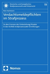 Verdachtsmeldepflichten im Strafprozess - Nick Hachmann