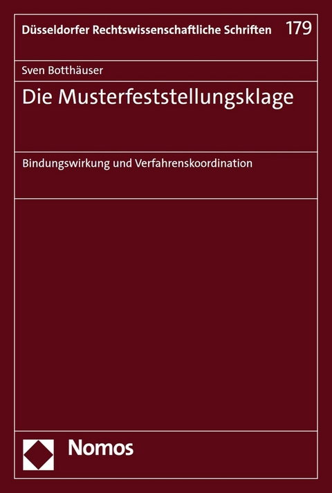 Die Musterfeststellungsklage - Sven Botthäuser