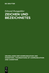 Zeichen und Bezeichnetes - Edmund Runggaldier