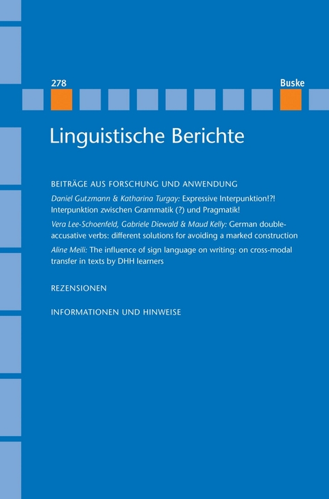 Linguistische Berichte Heft 278 - 