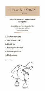 Passt dein Sattel? - Eine Checkliste - Jaqueline Steigner