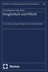 Dinglichkeit und Pflicht - Anna Magdalena Geiger-Wieske