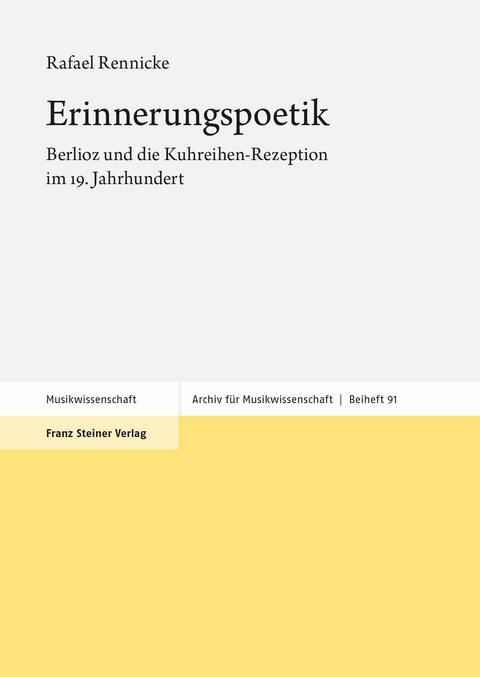 Erinnerungspoetik -  Rafael Rennicke