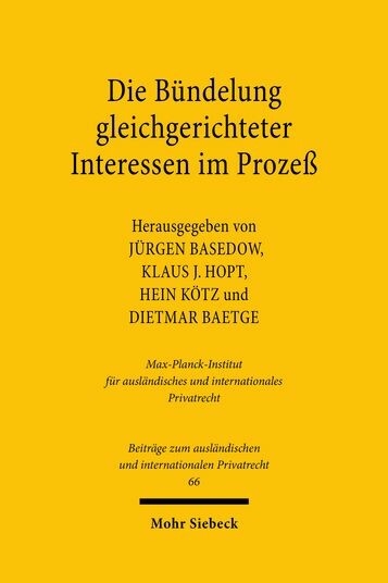 Die Bündelung gleichgerichteter Interessen im Prozeß - 