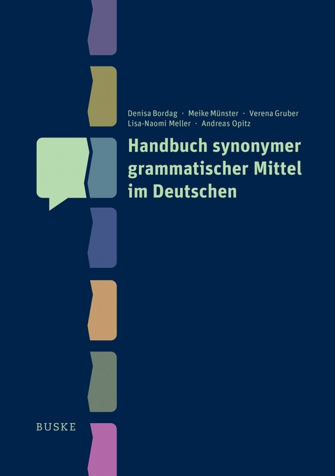 Handbuch synonymer grammatischer Mittel im Deutschen -  Denisa Bordag,  Meike Münster,  Verena Gruber,  Lisa-Naomi Meller,  Andreas Opitz